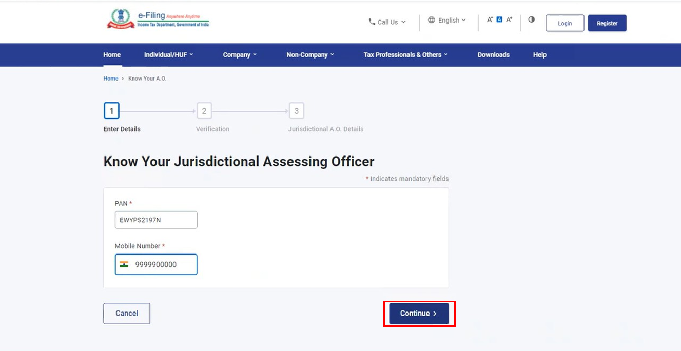 Know Your AO User Manual Tax Department